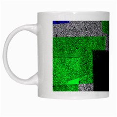 Abstract Tiles White Mugs by essentialimage