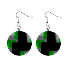 Abstract Tiles Mini Button Earrings by essentialimage