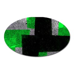 Abstract Tiles Oval Magnet by essentialimage