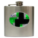 Abstract Tiles Hip Flask (6 oz) Front