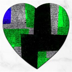 Abstract Tiles Jigsaw Puzzle (heart) by essentialimage