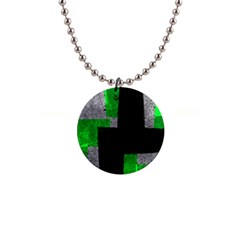 Abstract Tiles 1  Button Necklace by essentialimage