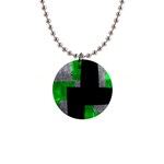 Abstract Tiles 1  Button Necklace Front