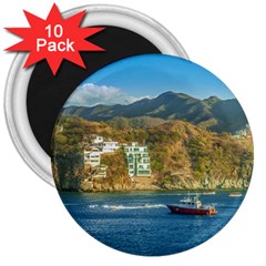 Taganga Bay Landscape, Colombia 3  Magnets (10 Pack)  by dflcprintsclothing