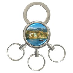 Taganga Bay Landscape, Colombia 3-ring Key Chain by dflcprintsclothing