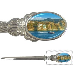 Taganga Bay Landscape, Colombia Letter Opener by dflcprintsclothing