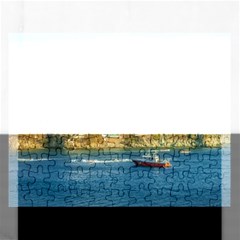 Taganga Bay Landscape, Colombia Rectangular Jigsaw Puzzl by dflcprintsclothing