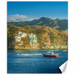 Taganga Bay Landscape, Colombia Canvas 8  X 10  by dflcprintsclothing