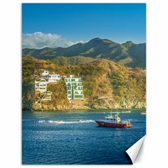 Taganga Bay Landscape, Colombia Canvas 12  X 16  by dflcprintsclothing