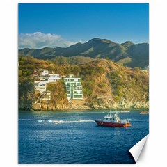 Taganga Bay Landscape, Colombia Canvas 11  X 14  by dflcprintsclothing