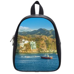 Taganga Bay Landscape, Colombia School Bag (small) by dflcprintsclothing