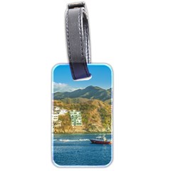 Taganga Bay Landscape, Colombia Luggage Tag (two Sides) by dflcprintsclothing