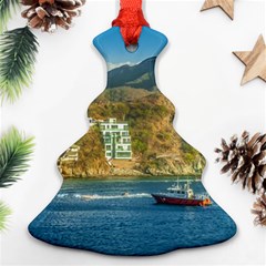 Taganga Bay Landscape, Colombia Christmas Tree Ornament (two Sides) by dflcprintsclothing