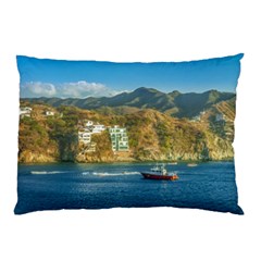 Taganga Bay Landscape, Colombia Pillow Case (two Sides) by dflcprintsclothing