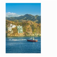 Taganga Bay Landscape, Colombia Large Garden Flag (two Sides) by dflcprintsclothing