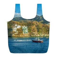 Taganga Bay Landscape, Colombia Full Print Recycle Bag (l)