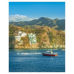 Taganga Bay Landscape, Colombia Drawstring Bag (small) by dflcprintsclothing