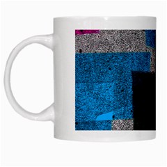 Abstract Tiles White Mugs by essentialimage