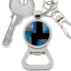 Abstract Tiles Bottle Opener Key Chain by essentialimage