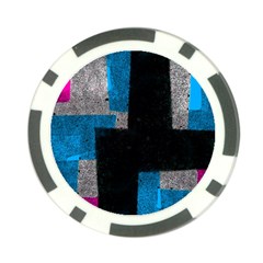 Abstract Tiles Poker Chip Card Guard by essentialimage