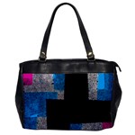 Abstract Tiles Oversize Office Handbag Front