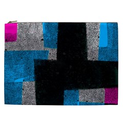 Abstract Tiles Cosmetic Bag (xxl) by essentialimage