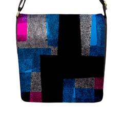 Abstract Tiles Flap Closure Messenger Bag (l) by essentialimage