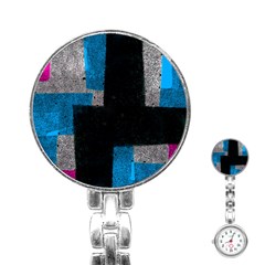 Abstract Tiles Stainless Steel Nurses Watch by essentialimage