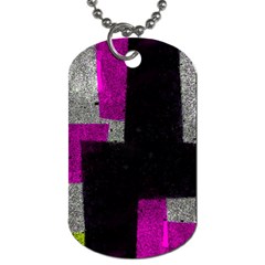 Abstract Tiles Dog Tag (one Side) by essentialimage