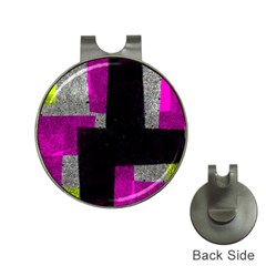 Abstract Tiles Hat Clips With Golf Markers by essentialimage