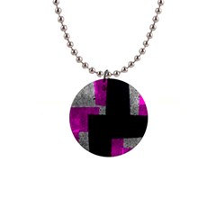 Abstract Tiles 1  Button Necklace by essentialimage