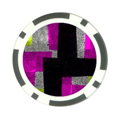 Abstract Tiles Poker Chip Card Guard by essentialimage