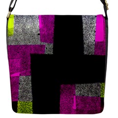 Abstract Tiles Flap Closure Messenger Bag (s) by essentialimage