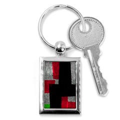 Abstract Tiles Key Chain (rectangle) by essentialimage