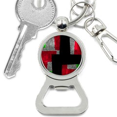 Abstract Tiles Bottle Opener Key Chain by essentialimage