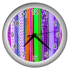 Fashion Belts Wall Clock (silver) by essentialimage