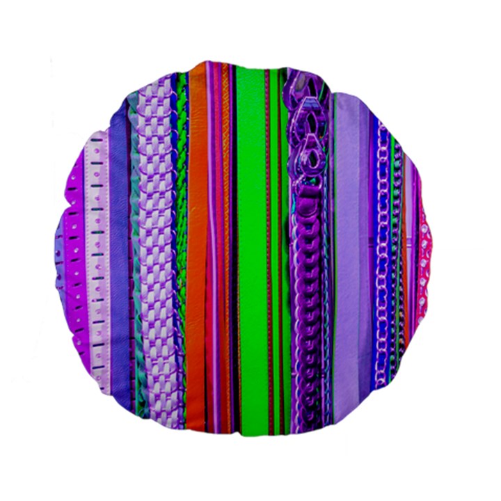 Fashion Belts Standard 15  Premium Flano Round Cushions