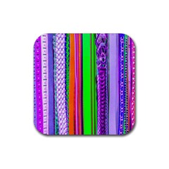 Fashion Belts Rubber Coaster (square)  by essentialimage