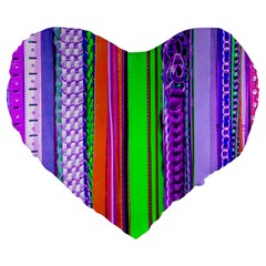 Fashion Belts Large 19  Premium Heart Shape Cushions by essentialimage