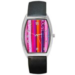 Fashion Belts Barrel Style Metal Watch Front