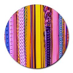 Fashion Belts Round Mousepads by essentialimage