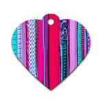 Fashion Belts Dog Tag Heart (Two Sides) Front