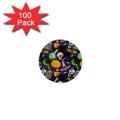 Halloween 1  Mini Buttons (100 Pack)  by Angelandspot