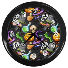 Halloween Wall Clock (black) by Angelandspot