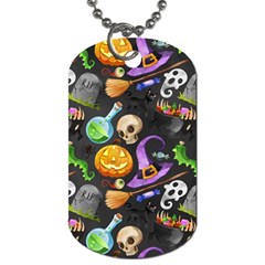 Halloween Dog Tag (one Side) by Angelandspot