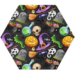 Halloween Wooden Puzzle Hexagon by Angelandspot