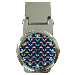 Geo Rainbow Stroke Money Clip Watches by tmsartbazaar