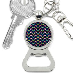 Geo Rainbow Stroke Bottle Opener Key Chain by tmsartbazaar