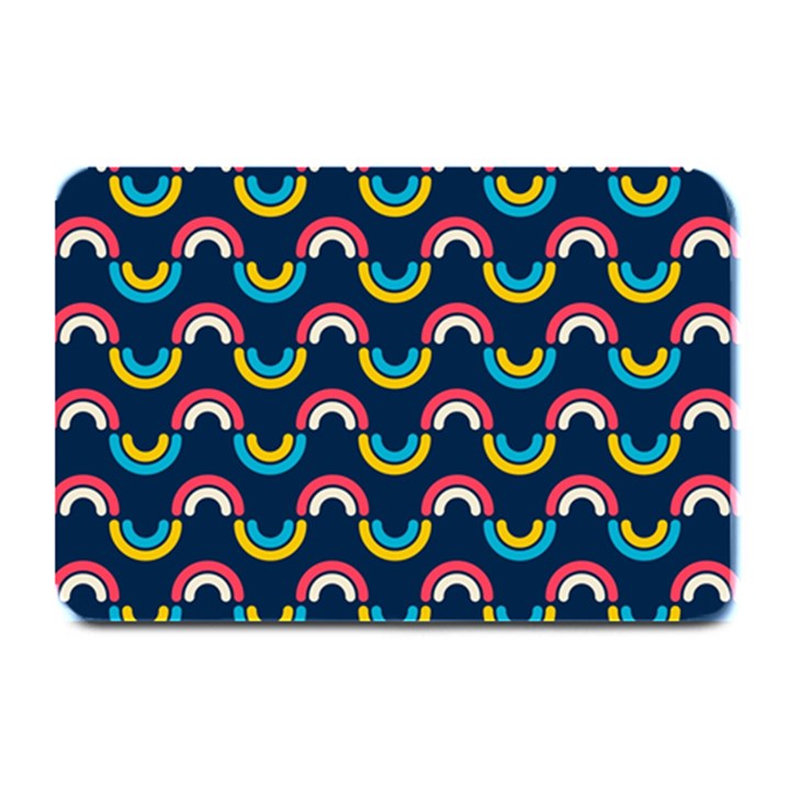 Geo Rainbow Stroke Plate Mats