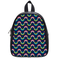 Geo Rainbow Stroke School Bag (small) by tmsartbazaar